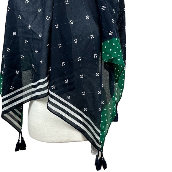 Abercrombie & Fitch Navy Polka Dot Scarf - Picture 3 of 7